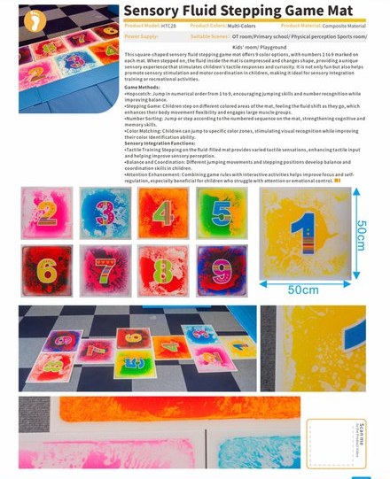 Sensory Fluid Stepping Game Mat